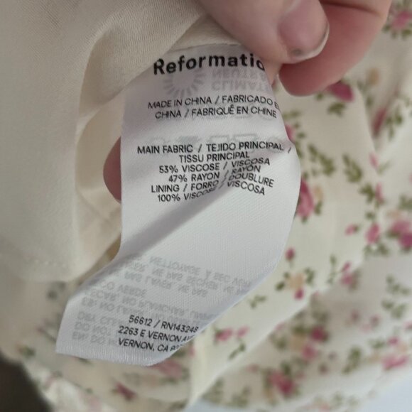 Reformation Ladonna Dress 8 NWT - Picture 7 of 7